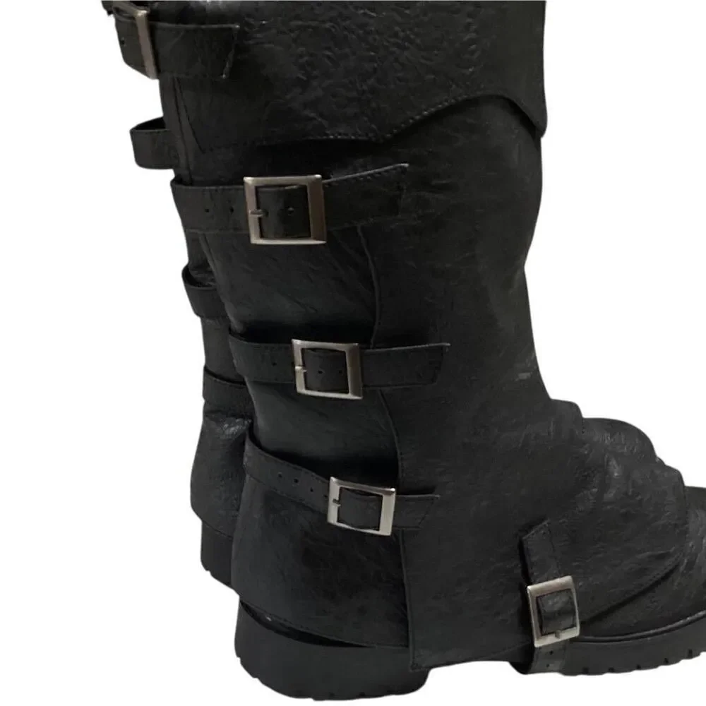 Funtasma Boots Mens 8 9 Black Pirate Captain Medieval Knight Aristocrat Nobleman